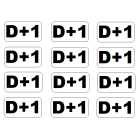 Samolepky pro označování zásilek D+1 (20x10 mm/270 ks)